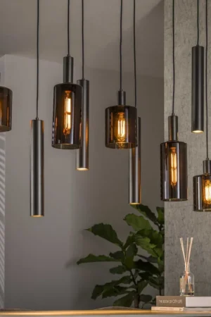 Oferta limitowana Luca 9-lichts Hanglamp Bruin