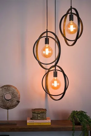 Bellamy 3-lichts hanglamp industrieel getrapt Kup teraz