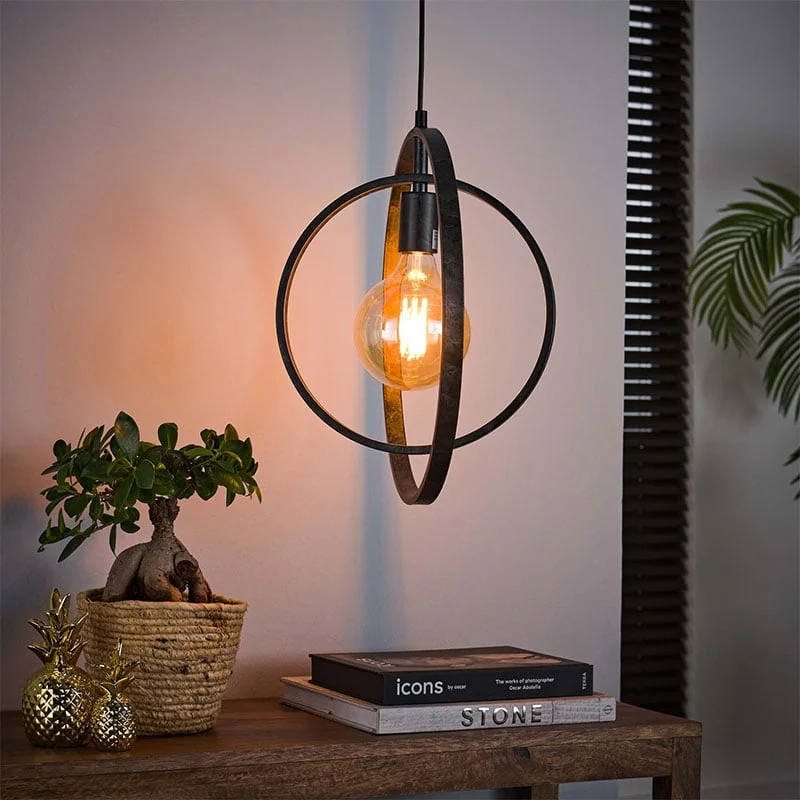 Bellamy 1-lichts hanglamp industrieel Oferta
