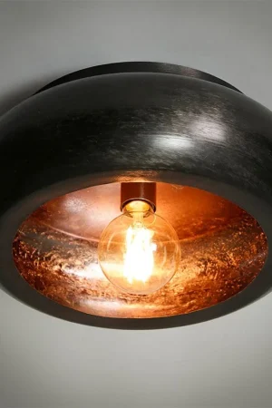 Bezpieczna płatność Warp 1-lichts plafondlamp groot zwart