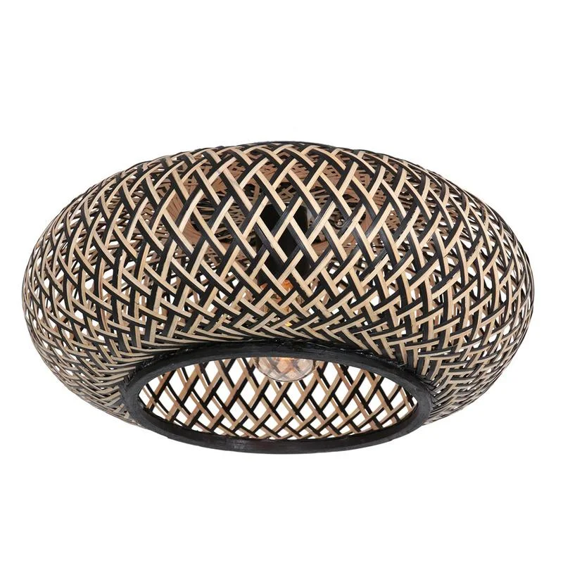 Popularny Plafondlamp Maze 1-lichts donker hout
