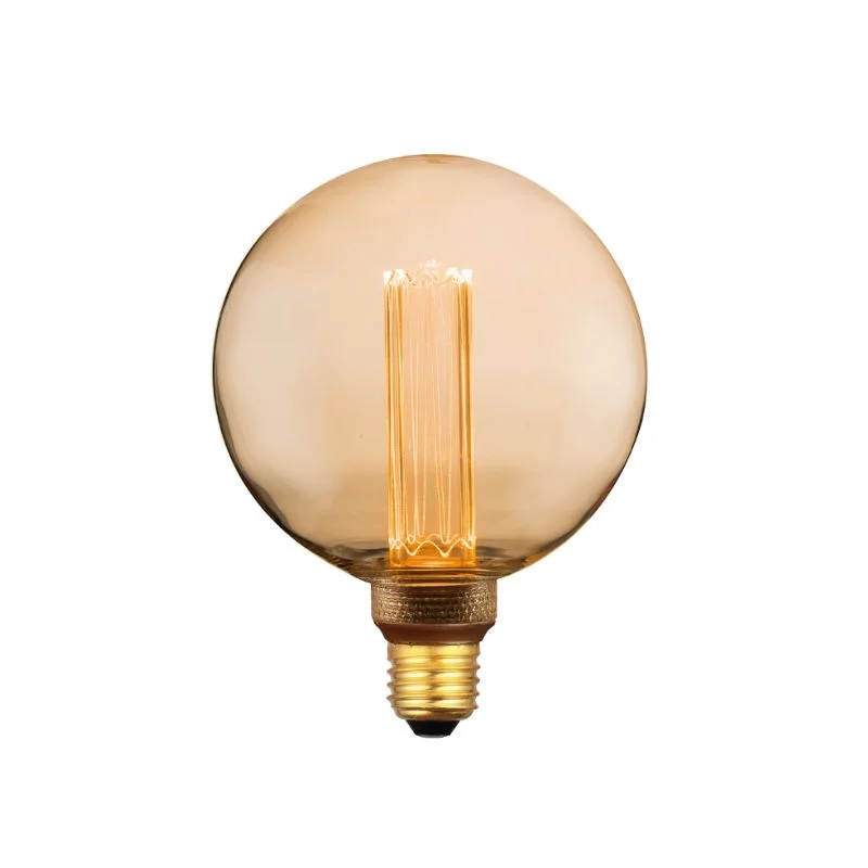 Zniżka Led lamp Kooldraad Rond 12,5cm E27 Amber 3 standen