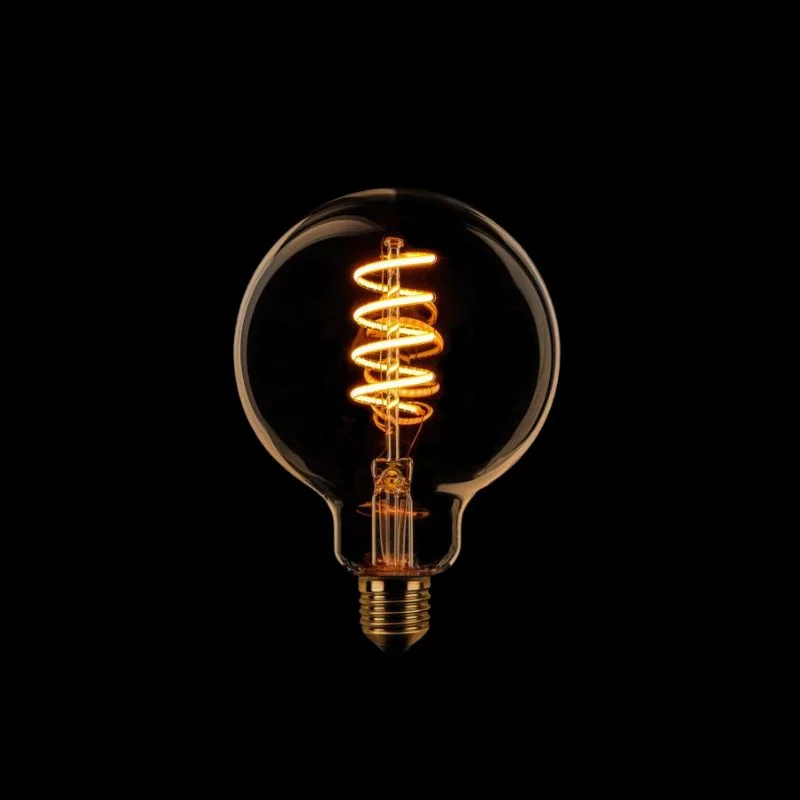 Niska cena Led lamp Spiraal Rond 9,5cm E27 Gold