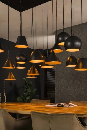 Ekspresowa dostawa Conor 18-lichts Hanglamp XXL zwart