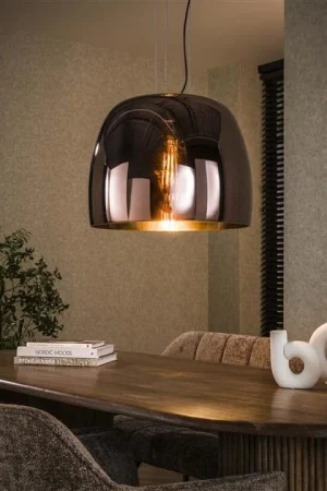 Kup teraz Zeldana 1-lichts Hanglamp XL Koper Glas
