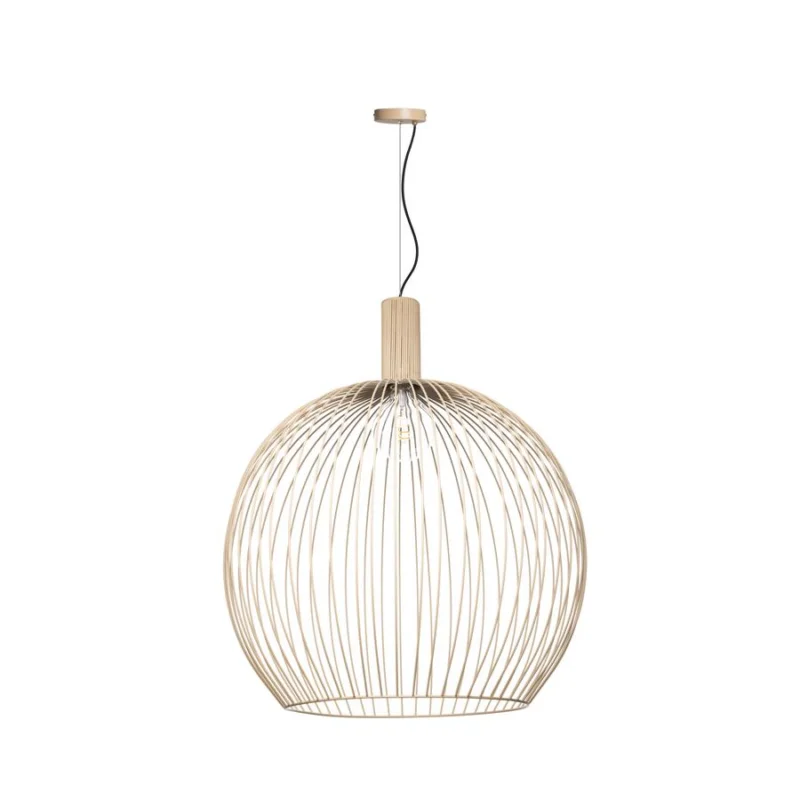 Sprawdź teraz Wire 1-lichts hanglamp zand 70cm