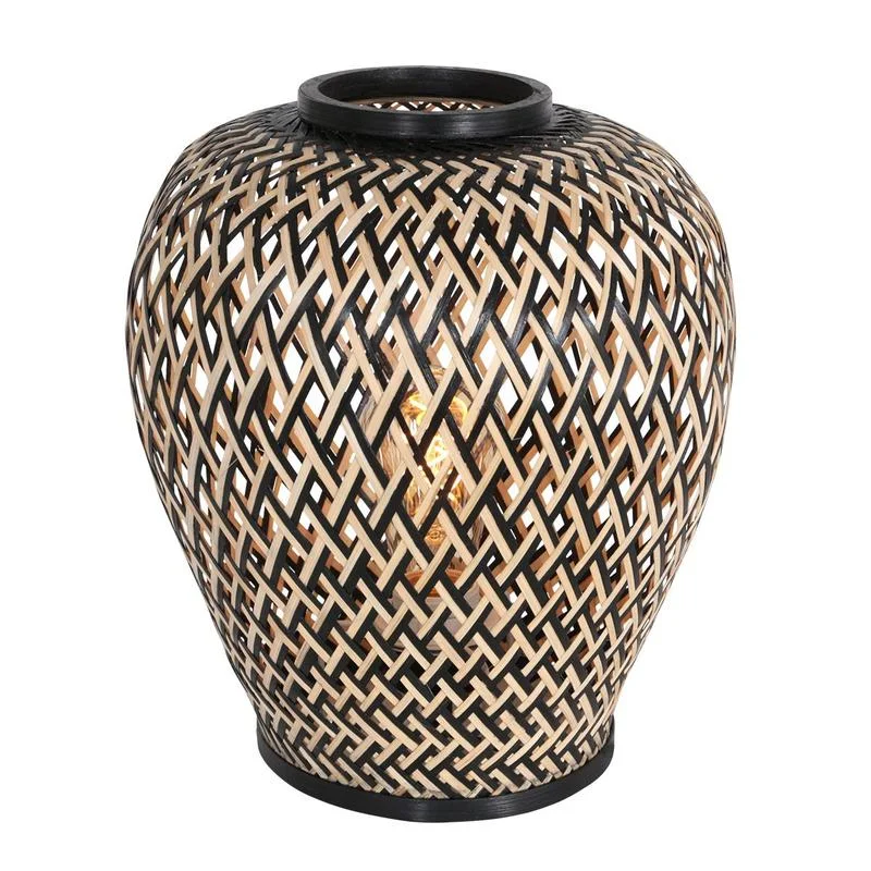 Maze 1-lichts Tafellamp donker hout Kup teraz