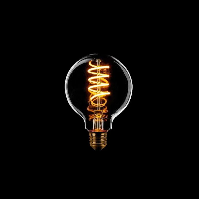Led lamp Spiraal Rond 8cm E27 Helder Szybka wysyłka