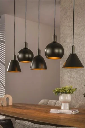 Nowość Vinci 5-lichts Hanglamp Sienna bruin