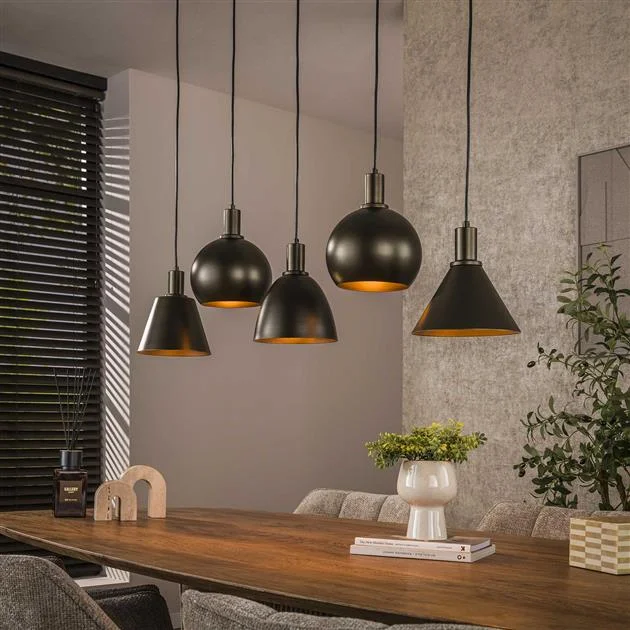 Nowość Vinci 5-lichts Hanglamp Sienna bruin