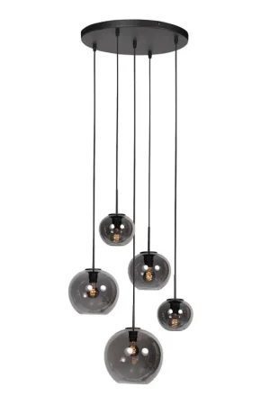 Zavi 5-lichts Getrapte Hanglamp Smoke Bol Najlepsza cena