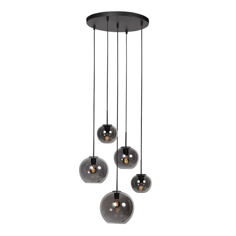Zavi 5-lichts Getrapte Hanglamp Smoke Bol Najlepsza cena