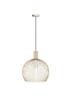 Taniej Wire 1-lichts hanglamp zand 40cm