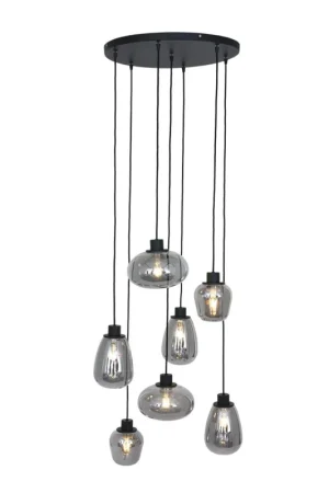 Popularny Echo Hanglamp 7-lichts glas