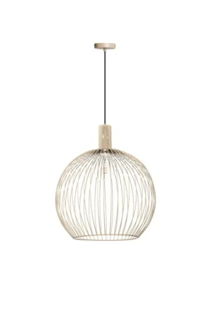 Zamów teraz Wire 1-lichts hanglamp zand 50cm