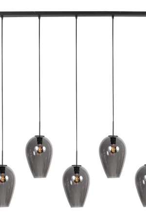 Zavi 5-lichts Hanglamp XL Smoke Langwerpig Darmowa dostawa