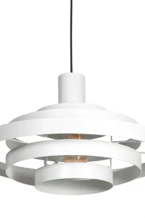 Ayra 1-lichts Hanglamp Wit Metaal Wyjątkowa oferta