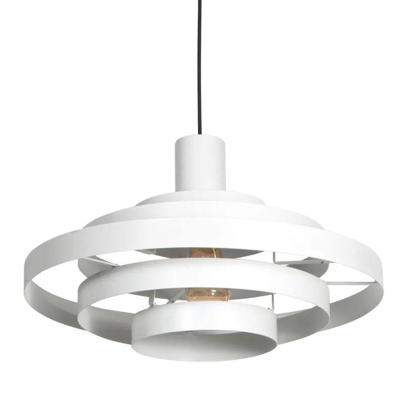 Ayra 1-lichts Hanglamp Wit Metaal Wyjątkowa oferta