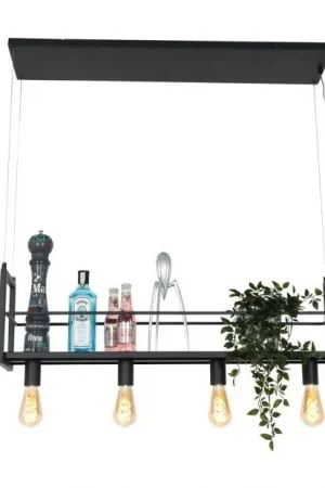 Bestseller Hanglamp Buckley met rek 4-lichts
