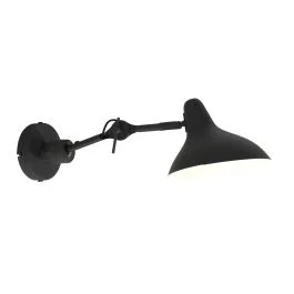 Zwarte wandlamp Kasket 2693ZW met grote fitting en schakelaar Oferta limitowana