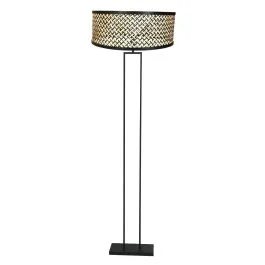 Zwarte vloerlamp Stang 3845ZW met bamboe kap Ø50 Kup teraz