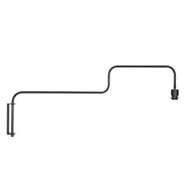 Zwarte Wandlamp met zwenkarm Bloeba 4142ZW zonder kap Tylko do końca tygodnia