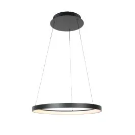 Oferta limitowana Zwarte hanglamp Ringlede 4612ZW met cable-lift systeem