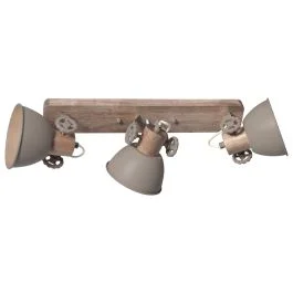 Darmowa dostawa Gearwood 2133TA – Taupe plafondlamp met houtdetails
