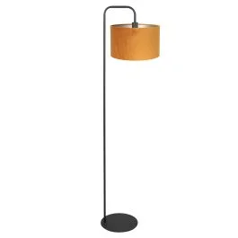 Vloerlamp Stang 4777ZW zwart met goud/geel velours kap Obniżka ceny
