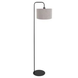Oferta Vloerlamp Stang 4779ZW zwart met grof grijs linnen kap