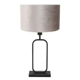 Tafellamp Stang 4806ZW met grijze velours kap voor sfeerlicht Zniżka