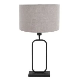 Tafellamp Stang 4810ZW met grijze linnen kap voor sfeerlicht Oferta