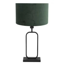 Szybka wysyłka Tafellamp Stang 4811ZW met groene velours kap voor sfeerlicht