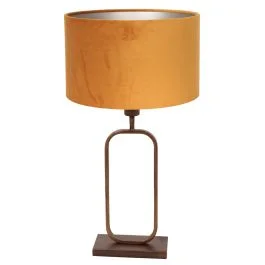 Super okazja Tafellamp Stang 4815BR met gouden velours kap voor sfeerlicht