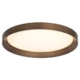Plafondlamp Flady 3686BR bronzen LED lamp Ø50 cm met uplight Hit sprzedaży