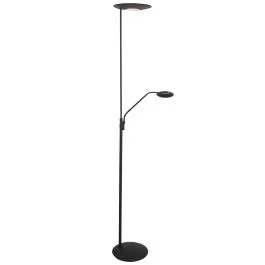 Vloerlamp Zenith 2 4394ZW zwart met uplight en leesarm Nowy