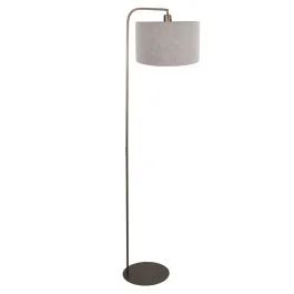 Oferta Vloerlamp Stang 4803BR met grof grijze linnen kap
