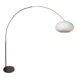 Zamów teraz Booglamp Silva Alba 4761CA cacao met linnen kap Ø60 cm