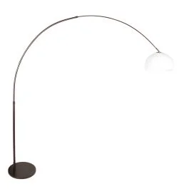 Booglamp Sparkled Light 4764CA cacao met witte kunststof kap Wybór klientów
