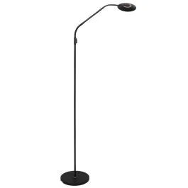 Vloerlamp Zenith 2 accu 4398ZW zwart met flexarm Taniej