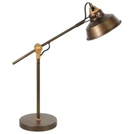 Wybór klientów Bronzen stoere tafellamp Nove 1321BR met E27 fitting