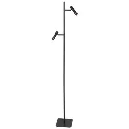 Vloerlamp Volari 4711ZW zwarte 2-lichts leeslamp met dim to warm LED Ograniczona ilość