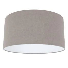 Grijs grof linnen lampenkap K1068RS Ø 40cm met E27 support Oferta