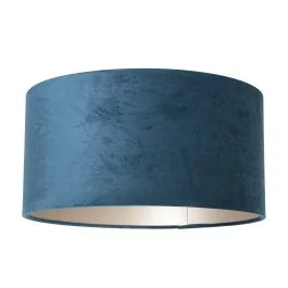 Blauw Velours Lampenkap K1068ZS ⌀40cm met E27 support. Darmowy zwrot