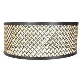 Nowość Naturel met zwart bamboe/houten lampenkap K1066BS ⌀50cm met E27 support.