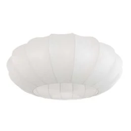 Bestseller Wit zijden lampenkap K10942S Ø60cm met E27 support.