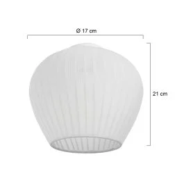 Lampenkap K45981S Ø17cm - elegante textiele kap Nowość