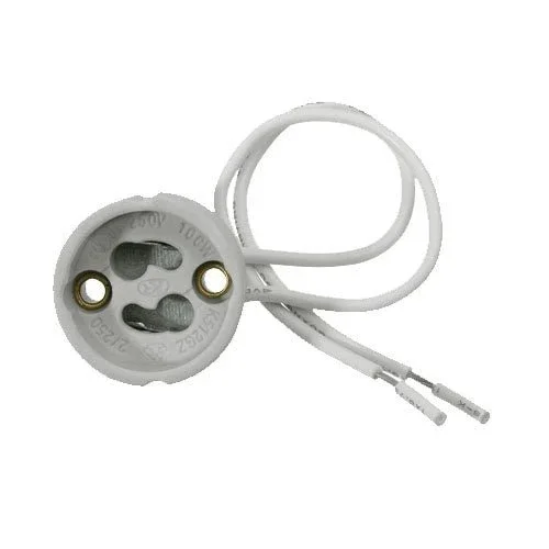 Fitting | LED lamp fitting | GU10 fitting porselein | 10cm snoer | wit Sprawdź teraz