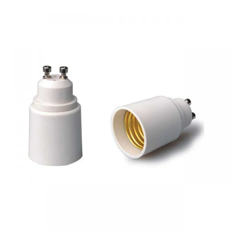 Taniej GU10 fitting - E27 fitting verloopfitting 2 stuks | wit 230V AC