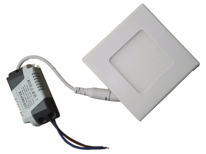 LED downlight vierkant | 90 x 90mm | 3 Watt daglichtwit | 6500K | inbouw - SALE Darmowa dostawa